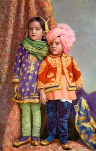 Bambini indù del Kashmir del Nord, India, 1922 da Unbekannt