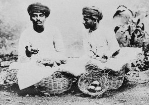 Venditori di frutta indù, India da Unbekannt