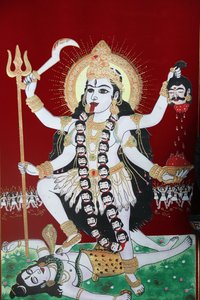 Dea indù Kali, Kathmandu, Nepal