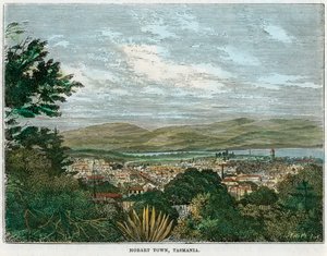 Hobart Town, Tasmania, Australia, c1880 da Unbekannt