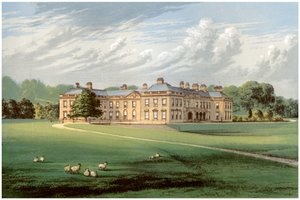 Holme Lacy, Herefordshire, casa del baronetto Stanhope, c1880