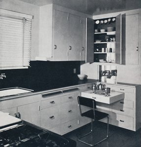 Honor Easton - La cucina nella casa del Dr. Ian Campebell, 1940