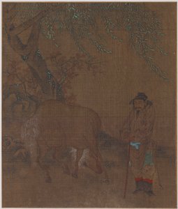 Cavallo e stalliere sotto un salice, Possibilmente dinastia Ming, 1368-1644 da Unbekannt