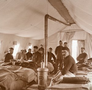 Ospedale, Suippes, Somme, nord della Francia, c1914-c1918 da Unbekannt