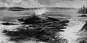 Cono di sorgente termale, 1872, 1883 da Unbekannt