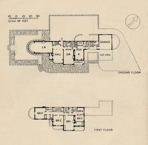 Casa a Burn Bridge di John Procter, F.R.I.B.A., 1942 da Unbekannt
