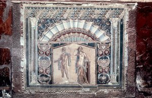 Casa di Nettuno e Anfitrite, mosaico romano, Ercolano, c69 da Unbekannt