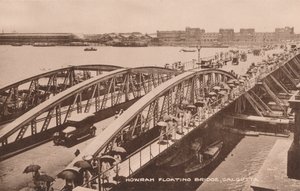 Ponte galleggiante di Howrah, Calcutta, c1905