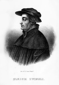 Huldrych Zwingli, teologo svizzero, 1854