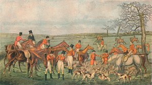 Caccia nel Leicestershire, 1827 - Alla morte, 1890 da Unbekannt