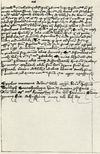 Trascrizione di Hus del trattato di Wycliffe, primi del XV secolo, 1947 da Unbekannt