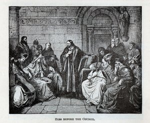 Huss davanti al Consiglio, 1882 da Unbekannt