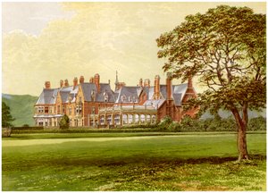 Hutton Hall, Yorkshire, casa della famiglia Pease, c. 1880
