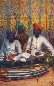 Venditori di armi a Hyderabad, c1903 da Unbekannt