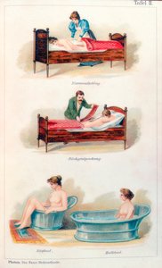 Trattamenti di idroterapia, c1902 da Unbekannt
