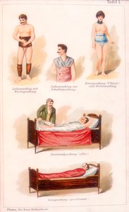 Trattamenti idroterapici, c1902 da Unbekannt