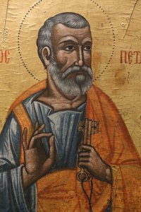 Icona nel museo bizantino di Pedoulas: San Pietro (XVII secolo) da Unbekannt