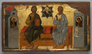 Icona della Trinità del Nuovo Testamento, c. 1450 da Unbekannt
