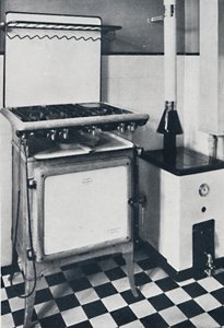 Ideal Boilers & Radiators Ltd. - In bianco e nero o grigio maculato, questa caldaia a gas è smaltata