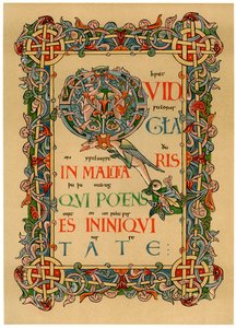 Iniziale illuminata Q, c1073 da Unbekannt