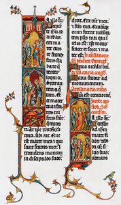Lettere illuminate, fine XIII secolo