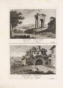 Illustrazione tratta dal libro Vedute antiche e moderne le più interessanti della città di Roma di autore sconosciuto e pubblicato da Presso Venanzio Monaldini, Stefano Piale in Piazza di Spagna (it, [ca. 1820]) da Unbekannt