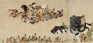 Racconto illustrato della guerra civile di Heiji La visita imperiale a Rokuhara 4 rotolo, XIII secolo da Unbekannt