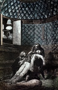 Illustrazione da Dalla Terra alla Luna di Jules Verne da Unbekannt