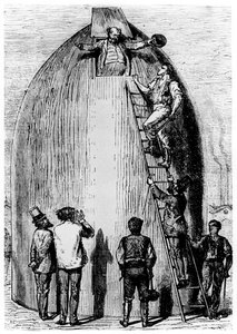 Illustrazione da Dalla Terra alla Luna di Jules Verne, 1865