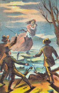 Illustrazione da un poster pubblicitario di una produzione teatrale di La capanna dello zio Tom, 1870