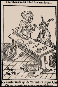 Illustrazione al libro La nave dei folli di Sebastian Brant, 1497 da Unbekannt