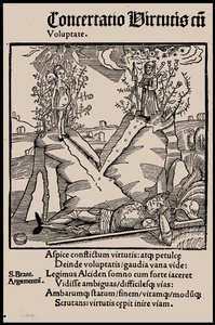 Illustrazione del libro La nave dei folli di Sebastian Brant, 1497 da Unbekannt
