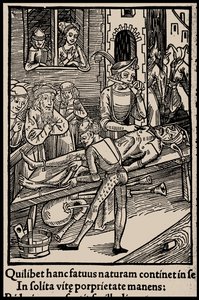 Illustrazione per il libro La nave dei folli di Sebastian Brant, 1497 da Unbekannt
