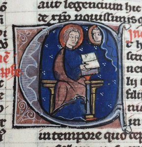 Sto leggendo le Lettere di Abelardo ed Eloisa. Dalla Bibbia moralizzata, XIII secolo da Unbekannt
