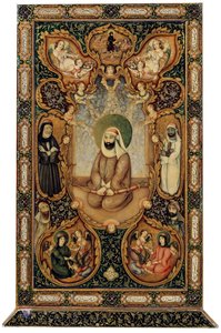 Imam Ali Ali ibn Abi Talib con i suoi figli Hasan e Husayn da Unbekannt