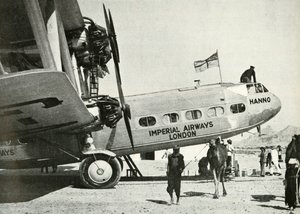 Imperial Airways Handley-Page HP 42 biplano Hanno, Gwadar, Baluchistan, c1931-c1940 1946 da Unbekannt