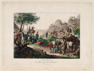 Cavalleria imperiale russa in marcia, 1813 da Unbekannt