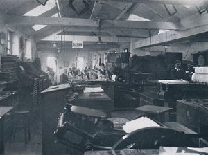 Nella Sala di Composizione, 1916 da Unbekannt