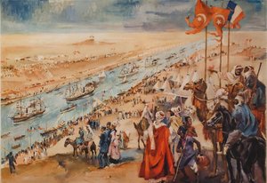 Cerimonia di inaugurazione del Canale di Suez a Port-Said, 17 novembre, 1869 da Unbekannt