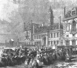 Inaugurazione del Wellington College, Sandhurst: Arrivo della Regina Vittoria da Unbekannt