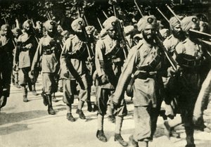 Soldati indiani in Francia, Prima Guerra Mondiale, 1914