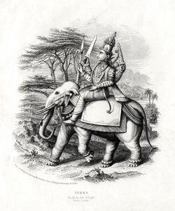 Indra, il dio indù della luce, XIX secolo da Unbekannt