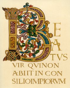 Lettera iniziale B, 980-1000 d.C.