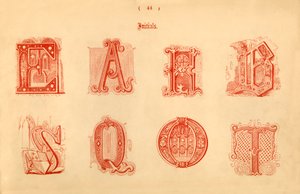 Iniziali, 1862 da Unbekannt