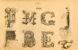 Iniziali, 1862 da Unbekannt