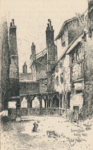 Chiostro interno, vista verso ovest, 1895