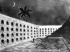 Dentro il cimitero spagnolo, XIX secolo, 1920 da Unbekannt