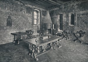 Interno, Palazzo Davanzati - Con tavolo fiorentino del tardo XVI secolo, 1928