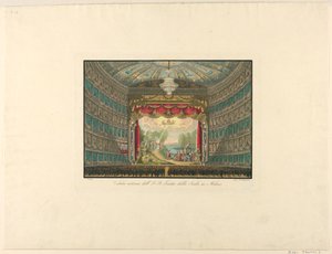 Vista Interna, Teatro La Scala, Milano da Unbekannt