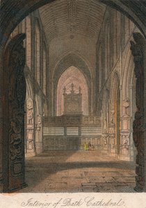 Interno della Cattedrale di Bath da Unbekannt